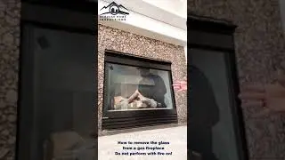 How to remove glass from a gas fireplace to clean