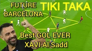 Barcelona XAVI TIKI TAKA Incredible How it PLAY Al Sadd