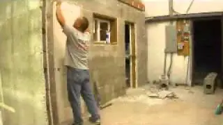 Hanging a door in APEX Block construction ICF ICFs Insulated Concrete Forms Building Leed