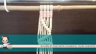 Scuola di macramè: nodo barretta o cordoncino.