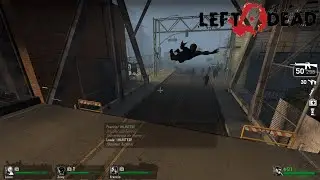 En el puerto encendiendo los generadores y Bill sacrific&aacute;ndose | Left 4 Dead