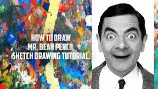  Mr. Bean Pencil sketch Drawing.