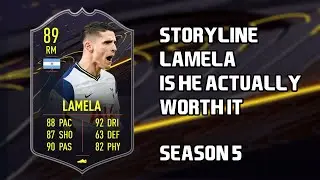 FIFA 21 STORYLINE LAMELA PLAYER REVIEW | THE BEST LEVEL 30 CARD FROM SEASON 5? | FIFA ULTIMATE TEAM
