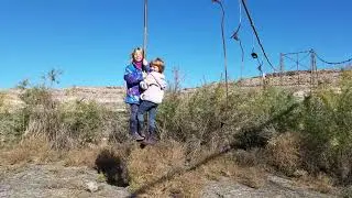 Swing Set on Abandoned Bridge