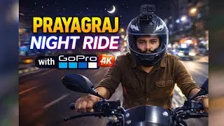 Prayagraj Night Bike Ride 🌙 | GoPro Hero 4K Cinematic Ride | Allahabad | Magh Mela 2026