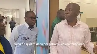 Le D&eacute;l&eacute;gu&eacute; G&eacute;n&eacute;ral aux Grands Travaux, en visite d'inspection &agrave; Ouesso.