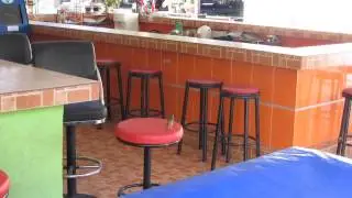 Empty daytime bar beer on the sea front - Pattaya City , Thailand