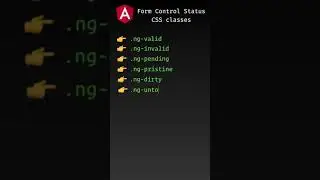 Let's understand Angular Form Control Status CSS in 30 seconds #Shorts