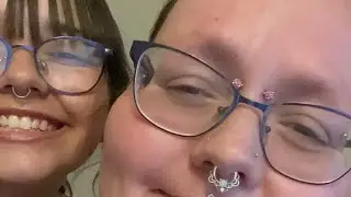 14 year old daughter getting her septum pierced.