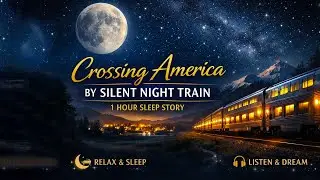 Crossing America by Silent Night Train | 1 Hour Peaceful Sleep Journey