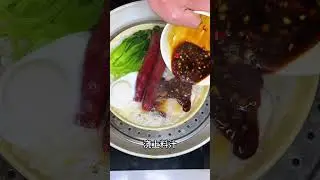 $TEN Min Food: Lazy sausage steamed rice#dessert #foodlover #foodblogger
