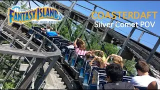 Silver Comet Roller Coaster I Fantasy Island New York On Ride POV