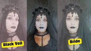 BLACK VEIL BRIDES Makeup Tutorial 🕯️ Easy Halloween Gothic Makeup for Beginners