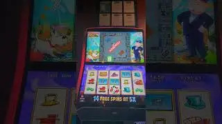 Huge Bonus on Monopoly Jackpot Station  #slot #jackpotofthemonth #monopoly 
