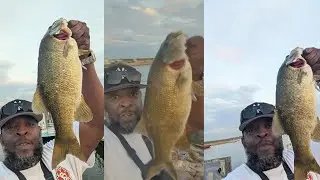 3lb Smallmouth Bass In South Dakota (Lewis & Clark Lake)