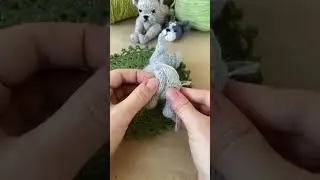 How to attach the legs. Part 2. Knitting tips. French bulldog knitting pattern