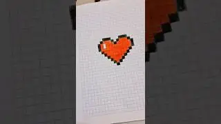 C&oacute;mo hacer un coraz&oacute;n pixel 3D papercraft #pixelart #pixelatedart #coraz&oacute;n #papercraft #manualidades