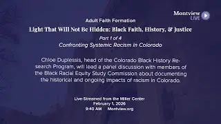Adult Faith Formation--Light That Will Not Be Hidden: Black Faith, History, & Justice