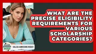 What Are The Precise Eligibility Requirements For Various Scholarship Categories?