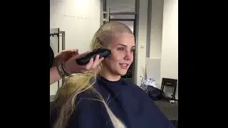 German actress Nele Schepe shaves her head (HD remaster)
