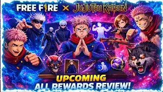 ✨ Free Fire × Jujutsu Kaisen Collaboration 🤝 All Rewards 🎁 – Complete Review 📜 + All Emotes 💃🔥