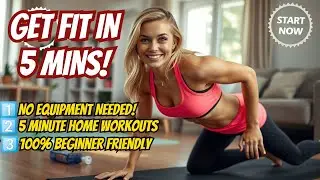 🏋️‍♀️ Crush Your Fitness Goals with These 5-Minute Home Workouts!