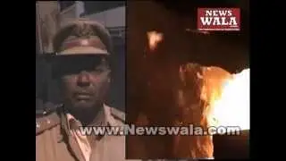 Fire accident at a waste paper godown in Rain Bazar
