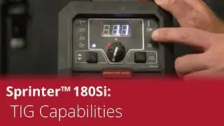 Sprinter&trade; 180Si TIG Capabilities