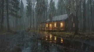 Rain Sounds For Sleeping - 99% Instantly Fall Asleep With Rain Sound outside the window At Night