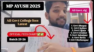 MadhyaPradash 2025 fees (New)🚨 Govt Private BAMS college fees // MP NEET 2025 #bams #mpayush #cutoff