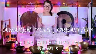 Awaken your creativity Relax with Solfeggio crystal bowls - kąpiel w dźwiękach - Healing Vibrations