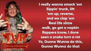 6ix9ine - FAX (Lyrics Video)