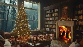 Festive Glow | Cozy Fireplace Warmth and Gentle Piano Melodies for the Holidays