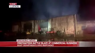 Numerous fire departments respond as Lufkin diesel business explodes in flames