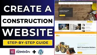 How to Build a CONSTRUCTION Company Website with WordPress. Make a Building and Architecture Website