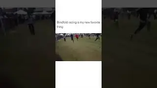 Blindfold racing is EXTREME 😂🤦🏾&zwj;♂️