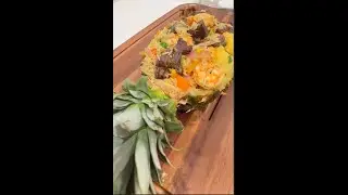How to make Nigerian Pineapple Rice #reelsvideo  #explorepage    #trendingreels    #fyp   シ #foodie