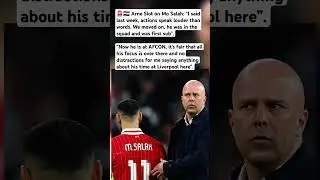 🚨 Slot's BRUTAL Response on Mo Salah Future! 🔥#LFC #MoSalah #ArneSlot #LiverpoolFC #shorts