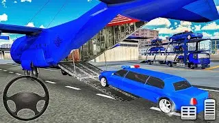 US Police Limo Car Transporter Simulator 2023 - Android Gameplay