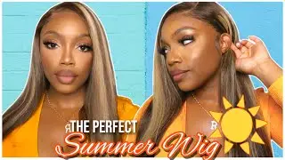The Perfect Summer Wig | MyShinyWigs Seamless Lace Highlighted Lace Frontal Wig