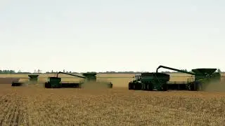 John Deere S790 Harvesting 6x Combines! Big Harvest - FS19