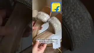 Flipkart pearl Nude Heels🦪👠🤍 #fashion #unboxing #flipkarthaul #flipkartfashion #pearl #heels #shorts