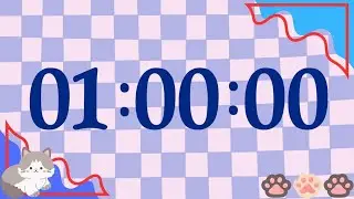 Purple 1 Hour Focus Timer | Aesthetic Study & Work Countdown 💜🟪