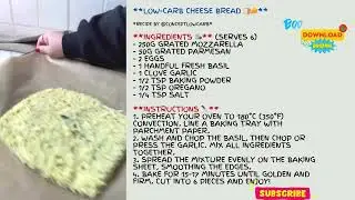low carb recipes Cheese Bread Recipe  Keto Friendly & Easy Cheese Bread 🍞🧀