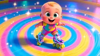 Roller Skates With Baby | Nursery Rhyme Song for Kids