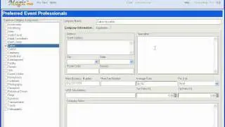 Adding Vendor in Event Magic Pro Software