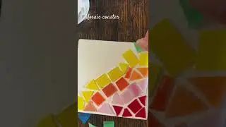 DIY Mosaic coaster #pottery #mosaic #potterystudio #estespark #summeractivities #diycoasters #art