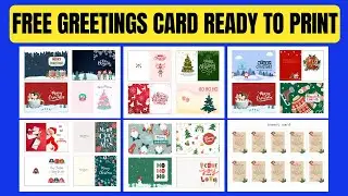 FREE CHRISTMAS GREETINGS CARD READY TO PRINT | MATERIALS | TAGALOG TUTORIAL