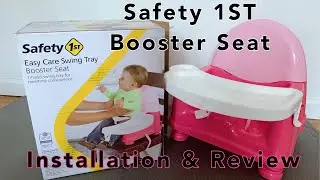 How to install Safety 1st Easy Care Swing Tray Booster Seat plus Review|Walmart booster seat