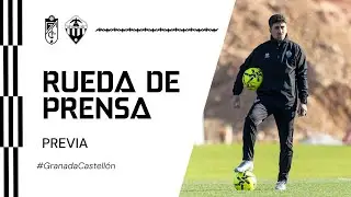 Rueda de prensa: Pablo Hernández en la previa del Granada CF vs CD Castellón (09-01-2026)